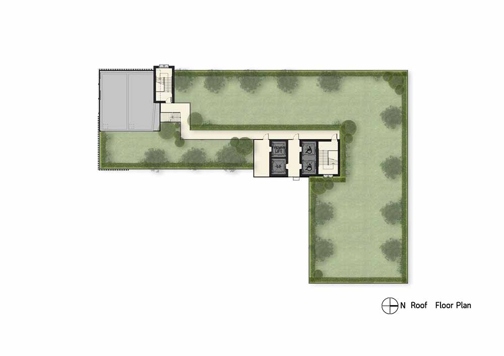 Terra Residence Condo - Floor plan Roof Floor